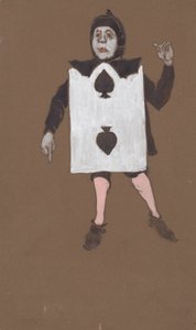 Two of Spades kostumedesign til Alice-in-Wonderland, 1915.