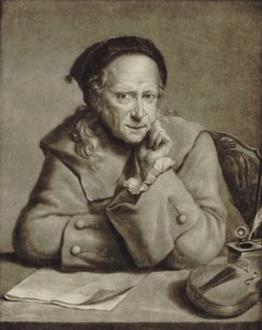 Portræt af violinisten og komponisten Carlo Tessarini 1690-1766, ca 1760.