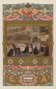 Den fremtidige kong Edward VII og dronning Alexandras bryllup i St George