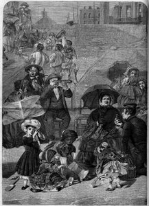 Victoriansk England: Turister på stranden i Ramsgate, England