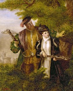 Kong Henry og Anne Boleyn hjorte skyder i Windsor Forest, 1903 af William Powell Frith