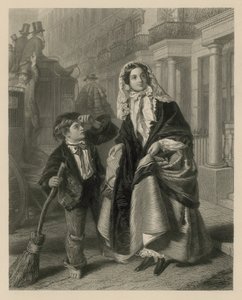 Den krydsende fejemaskine af William Powell Frith