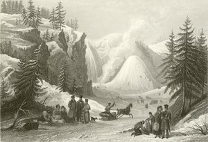 Montmorency Waterfall and Cone, nær Quebec