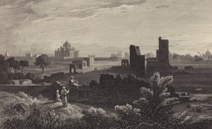 Humayuns grav, Delhi (gravering)