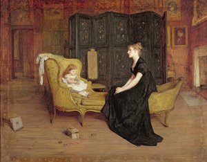 Hendes idol, ca. 1868-70 (olie på lærred) af William Quiller Orchardson