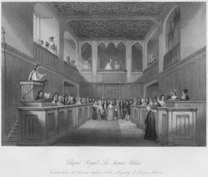 Royal Chapel - St. James Palace, c1841