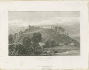 Dudley Castle: steel engraving, nd [c1830] dani af William Radclyffe