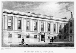 Grocers Hall, Poultry, City of London, 1800-tallet.