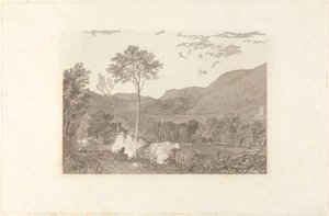 Hornby Castle fra Tatham Church af William Radclyffe