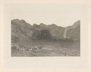 Keswick Lake, Cumberland af William Radclyffe