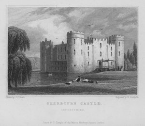 Sherborne Castle, Oxfordshire (gravering)