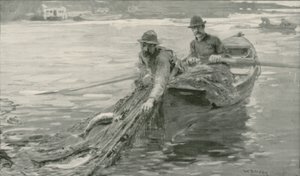 Netting laks på Fraser River, British Columbia af William Rainey