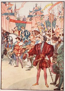 Guldklædefeltet, juni 1520, illustration fra "The Story of France Told to Boys and Girls" af Mary Macgregor, 1920 af William Rainey