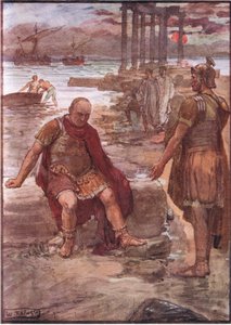 Den eksilerede Marius midt i ruinerne af Karthago, fra Plutarch Lives udgivet af T C & E C Jack Ltd