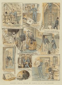 At holde hus, mens min familie er ved havet (chromolitho)