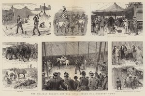 Feriesæsonen, et cirkus ankommer til en by på landet af William Ralston