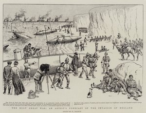 Den næste store krig, en kunstners prognose for invasionen af England af William Ralston