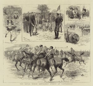 Royal Horse Artillery Sports i Canterbury af William Ralston