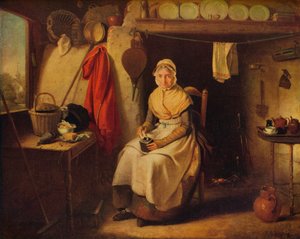 Sommerhusinteriør, i Lexden, Essex, 1802