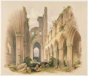 Kirkstall Abbey, Nave and Choir, fra 