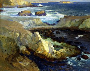 Evening Tide, Californien af William Ritschel