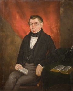 Portræt af en siddende mand af William Robert Hill
