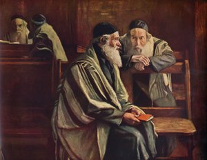 Jødisk synagoge, Spitalfields, 1935 af William Rothenstein