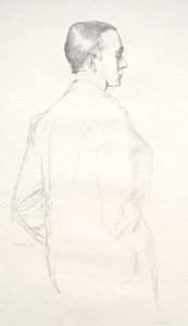 Max Beerbohm, 1898. af William Rothenstein