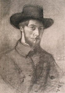 Portræt af Augustus John (1879-1961) (litho) af William Rothenstein