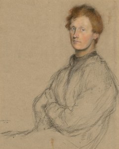 Portræt af Charles Haselwood Shannon (1863-1937) af William Rothenstein