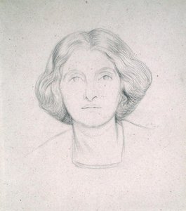 Portræt af fru Max Beerbohm af William Rothenstein