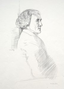 Sir Henry Irving, 1898. af William Rothenstein