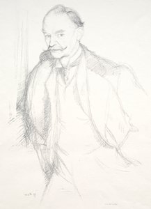 Thomas Hardy, 1897. af William Rothenstein