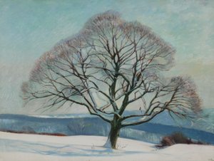 Træ om vinteren af William Rothenstein