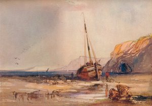 Strandscene, c1840 af William Roxby Beverley