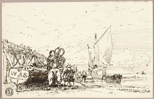 Havnescene af William Roxby Beverley