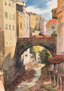 San Remo, gammel og moderne (farvelitografi)