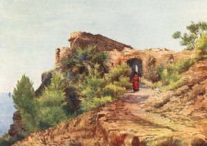 Santa Croce, nær Alassio (farvelitografi) af William Scott