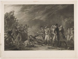 Sortien, lavet af Garnisonen i Gibraltar om morgenen den 27. november 1781. af William Sharp