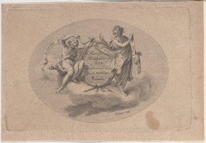 Byttekort til William Sharp, gravør, 1800-tallet. af William Sharp