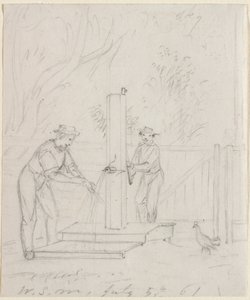 Ved pumpen, 1861. af William Sidney Mount