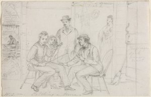 Catching a Tune, sandsynligvis 1867. af William Sidney Mount