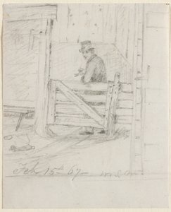 Hviler på hegnet af William Sidney Mount