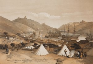 Balaclava. Udsigt over havet, 1855 af William Crimea Simpson