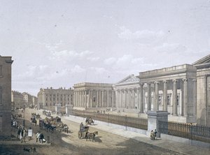 British Museum, Holborn, London, 1852 af William Simpson