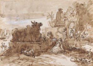 Hungersnød i Indien af William Simpson