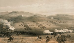 Den lette brigades anklage ved slaget ved Balaclava, 25. oktober 1854, 1800-tallet af William Crimea Simpson
