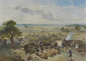 Generalguvernørens og den øverstkommanderendes lejr ved Jalandhar, 1. februar 1860