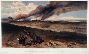 Redan og de britiske skyttegrave af William Crimea Simpson