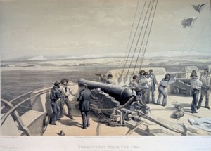 Udsigt over Sevastopol fra havet, 1855 af William Crimea Simpson